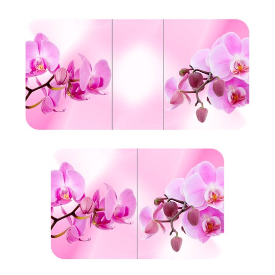 Раздвижной стол ПГ-02СТФ белое/орхидея/39 прямые трубы хром в Магадане - изображение 2