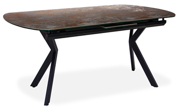 Кухонный раздвижной стол Шамони 2CX 160х90 (Oxide Nero/Графит) в Магадане - предосмотр