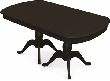 Кухонный раздвижной стол Фабрицио-2 исп. Мыло большой 3 вставки, Тон 11 (Морилка/Эмаль) в Магадане