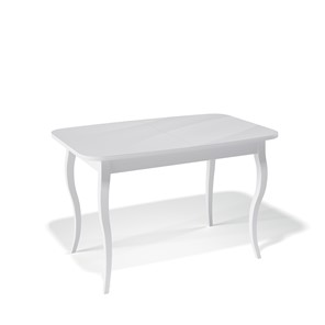 Раздвижной стол Kenner 1200C (Белый/Стекло белое сатин) в Магадане