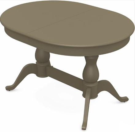 Кухонный стол раскладной Фабрицио-2 исп. Овал 1600, Тон 40 (Морилка/Эмаль) в Магадане - изображение