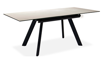 Обеденный раздвижной стол Бордо 2CQ 160х90 (Oxide Avorio/Графит) в Магадане - предосмотр 1