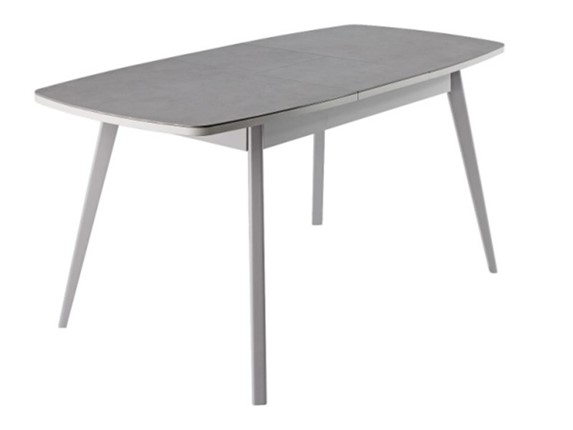 Кухонный стол раздвижной Артктур, Керамика, grigio серый, 51 диагональные массив серый в Магадане - изображение