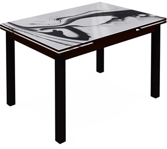 Раздвижной стол Шанхай исп.1 металл. крашенные №21 (Exclusive h187/черный) в Магадане