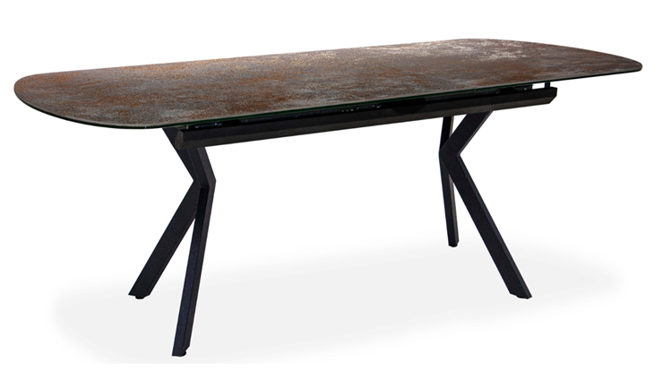 Обеденный раздвижной стол Шамони 3CX 180х95 (Oxide Nero/Графит) в Магадане - изображение 1