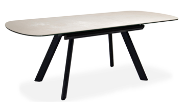 Обеденный раздвижной стол Шамони 1CQ 140х85 (Oxide Avorio/Графит) в Магадане - предосмотр 1