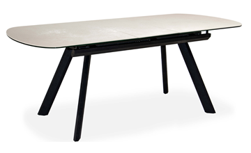 Кухонный стол раздвижной Шамони 2CQ 160х90 (Oxide Avorio/Графит) в Магадане - предосмотр 1