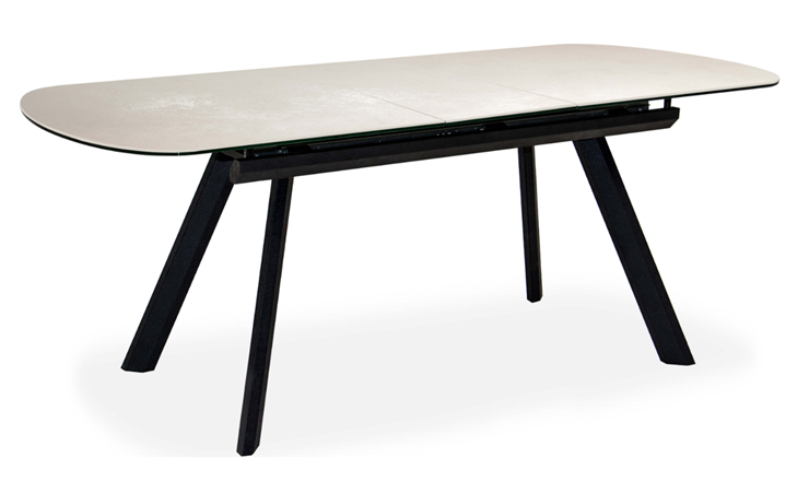 Кухонный стол раздвижной Шамони 2CQ 160х90 (Oxide Avorio/Графит) в Магадане - изображение 1