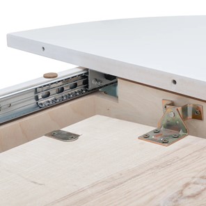 Кухонный раскладной стол Leset Говард 1Р (Белый 9003) в Магадане - предосмотр 4