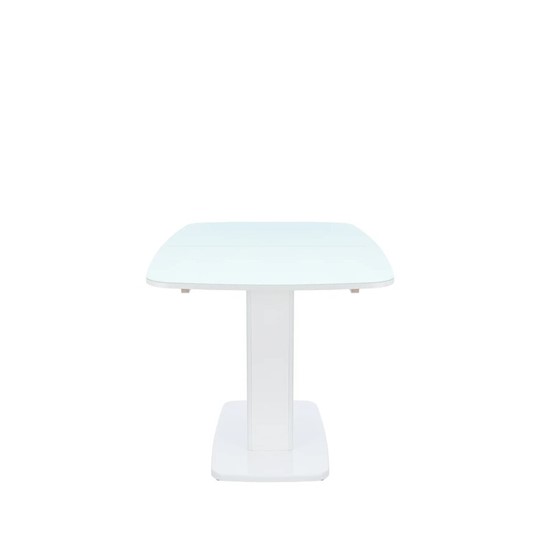Кухонный стол раздвижной Leset Денвер 1Р (Белый лак/стекло глянцевое белое) в Магадане - изображение 4