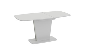 Кухонный стол раскладной Честер тип 2, цвет Белый/Стекло белый глянец в Магадане - предосмотр 1