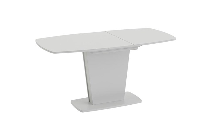 Кухонный стол раскладной Честер тип 2, цвет Белый/Стекло белый глянец в Магадане - изображение 1