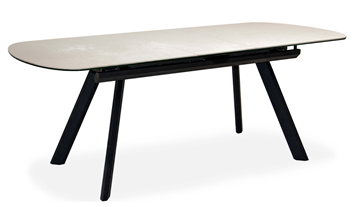 Кухонный стол раздвижной Шамони 3CQ 180х95 (Oxide Avorio/Графит) в Магадане - предосмотр 1