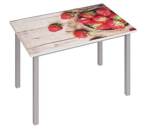 Кухонный стол раскладной Фристайл-3, Клубника в Магадане - изображение
