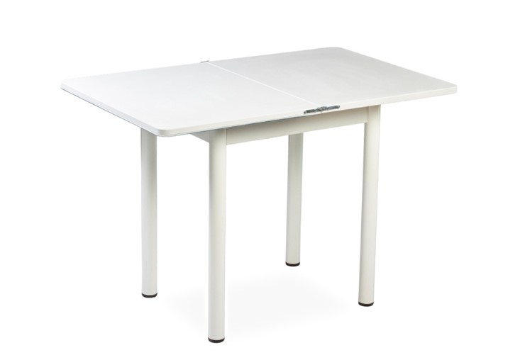 Кухонный пристенный стол СПА-02 СТФ, белый/фотопечать ромашки/опоры белый в Магадане - изображение 1