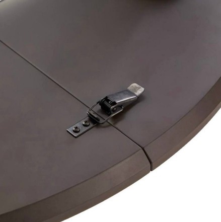 Обеденный круглый раздвижной стол Орех темный д. 100 см МДФ в Магадане - изображение 6