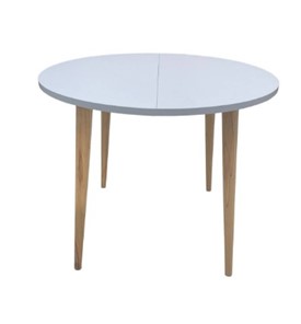 Кухонный раздвижной круглый стол Серый камень 90*90 см ЛДСП в Магадане - предосмотр 3