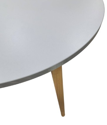 Кухонный раздвижной круглый стол Серый камень 90*90 см ЛДСП в Магадане - изображение 8