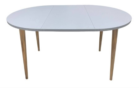 Кухонный раздвижной круглый стол Серый камень 90*90 см ЛДСП в Магадане - изображение 9
