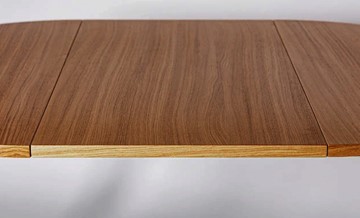 Кухонный раздвижной круглый стол Шпон Дуба д. 90 см МДФ в Магадане - предосмотр 14