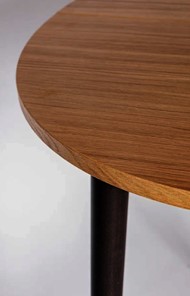 Кухонный стол круглый Шпон Дуба д. 100 см МДФ в Магадане - предосмотр 6