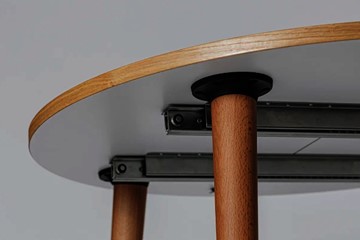 Кухонный стол круглый Шпон Дуба д. 100 см МДФ в Магадане - предосмотр 7