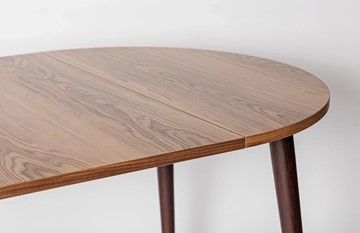 Кухонный стол круглый Шпон Ореха д. 100 см МДФ ножки вишня в Магадане - предосмотр 17