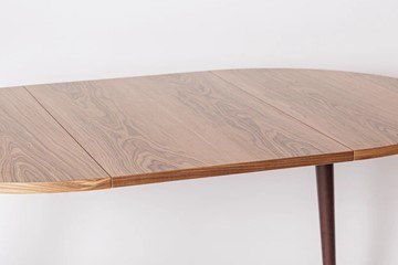 Кухонный стол круглый Шпон Ореха д. 100 см МДФ ножки вишня в Магадане - предосмотр 19