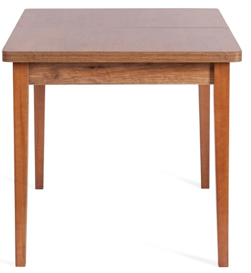 Кухонный стол раскладной AISHA (mod. 1151) ЛДСП+меламин/дерево граб, 130+35х80х75, walnut (орех) в Магадане - изображение 1