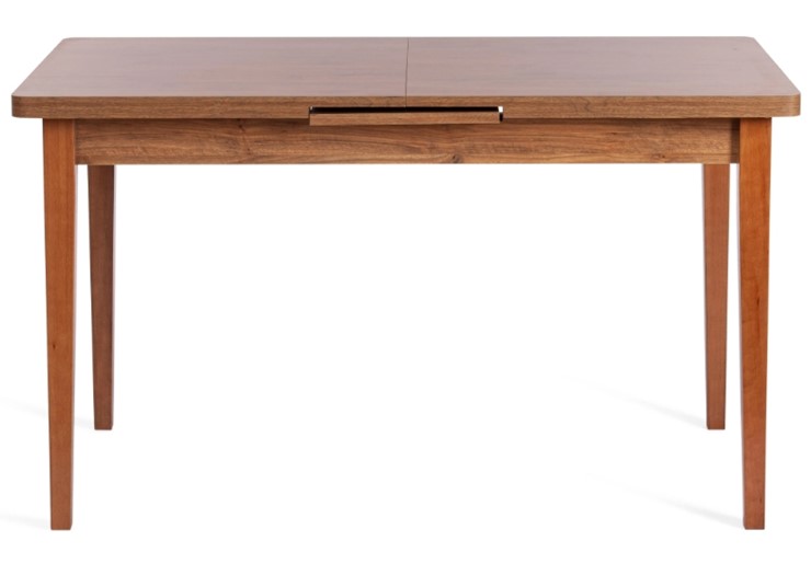 Кухонный стол раскладной AISHA (mod. 1151) ЛДСП+меламин/дерево граб, 130+35х80х75, walnut (орех) в Магадане - изображение 2