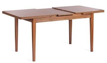 Кухонный стол раскладной AISHA (mod. 1151) ЛДСП+меламин/дерево граб, 130+35х80х75, walnut (орех) в Магадане - предосмотр 4