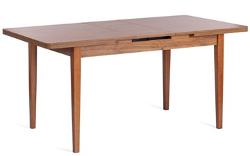 Кухонный стол раскладной AISHA (mod. 1151) ЛДСП+меламин/дерево граб, 130+35х80х75, walnut (орех) в Магадане - предосмотр 5