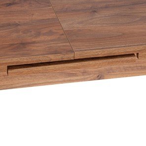 Кухонный стол раскладной AISHA (mod. 1151) ЛДСП+меламин/дерево граб, 130+35х80х75, walnut (орех) в Магадане - предосмотр 7