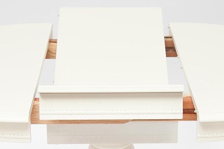 Раздвижной стол BEATRICE NEW (Беатриче New) Dia 90+35x76 pure white (402) в Магадане - изображение 4