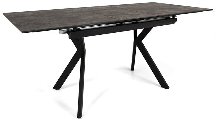 Кухонный стол раскладной Бордо 1CX 140х85 (Oxide Nero/Графит) в Магадане - изображение 2