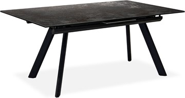 Кухонный стол раскладной Бордо 3CQ 180х95 (Oxide Nero/Графит) в Магадане - предосмотр