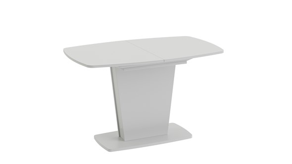 Кухонный стол раскладной Честер тип 2, цвет Белый/Стекло белый глянец в Магадане - изображение