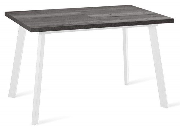 Кухонный стол раздвижной Dikline HB120 Сосна Пасадена/ножки белые в Магадане - изображение