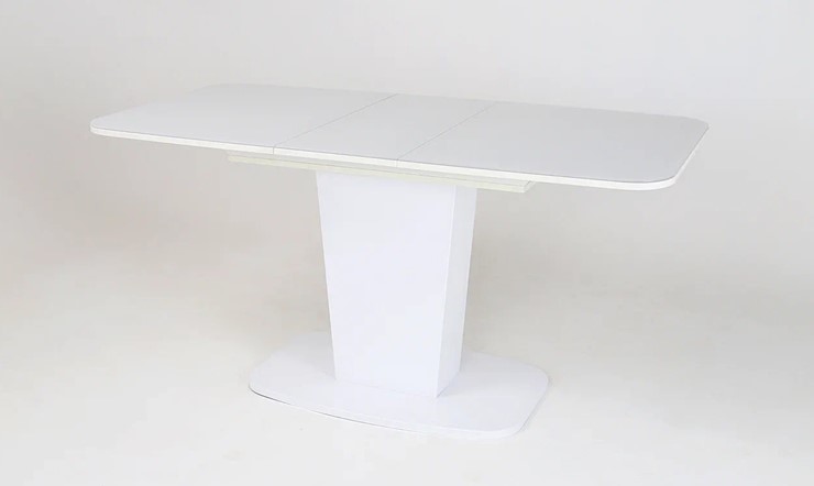 Кухонный раздвижной стол Домино Белый в Магадане - изображение 1