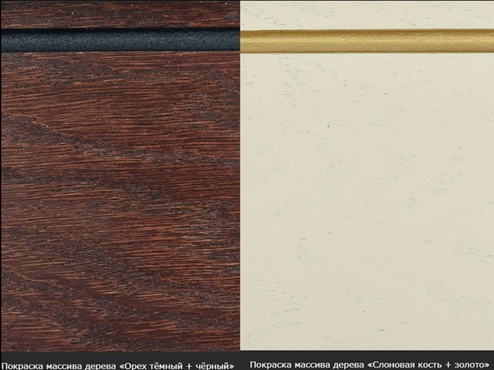 Кухонный стол раскладной Фабрицио-1 исп. Эллипс, Тон 11 Покраска + патина с прорисовкой (на столешнице) в Магадане - изображение 8