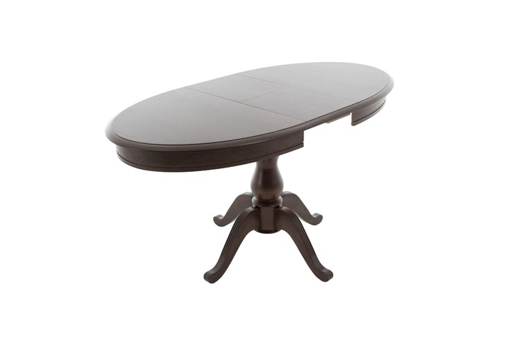 Кухонный раздвижной стол Фабрицио-1 исп. Эллипс, Тон 5 Покраска + патина с прорисовкой (на столешнице) в Магадане - изображение 3