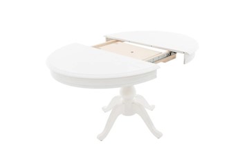 Кухонный стол раскладной Фабрицио-1 Круг 1000, (D100, Тон 9 - Эмаль белая) в Магадане - предосмотр 1