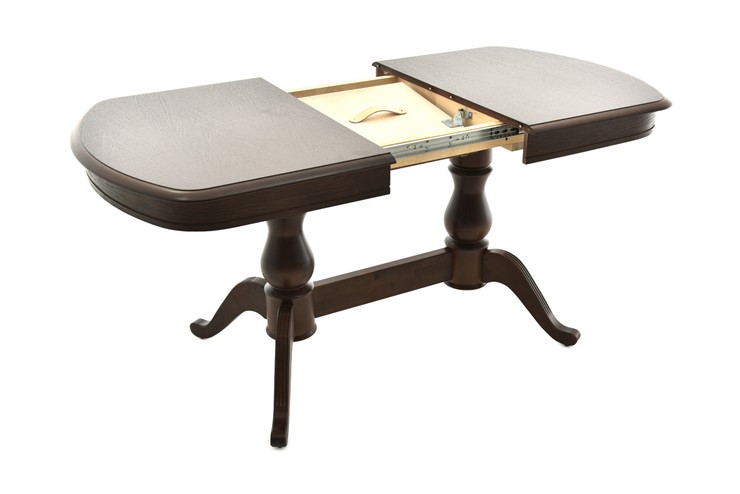 Кухонный стол раздвижной Фабрицио-2 исп. Мыло 1200, Тон 5 (Морилка/Эмаль) в Магадане - изображение 2