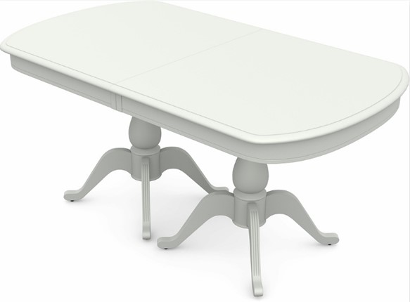 Кухонный раскладной стол Фабрицио-2 исп. Мыло большой 2 вставки, Тон 9 Покраска + патина (в местах фрезеровки) в Магадане - изображение