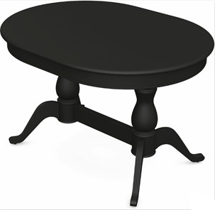 Кухонный раздвижной стол Фабрицио-2 исп. Овал 1600, Тон 12 Покраска + патина с прорисовкой (на столешнице) в Магадане