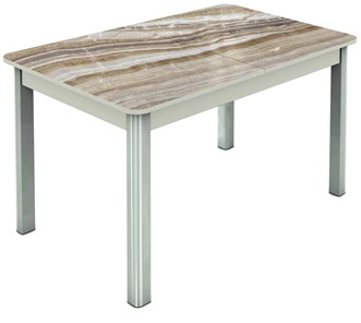 Кухонный стол раздвижной Гамбург исп. 1, ноги метал. крашеные №23 (Exclusive h041/белый) в Магадане