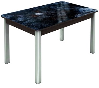 Кухонный стол раскладной Гамбург исп. 1, ноги метал. крашеные №23 (Exclusive h108/венге) в Магадане