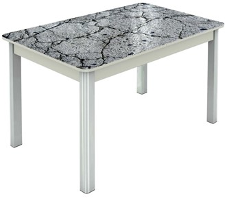 Кухонный раскладной стол Гамбург исп. 1, ноги метал. крашеные №23 (Exclusive h118/белый) в Магадане - предосмотр