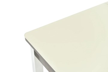 Кухонный раскладной стол Гамбург исп. 1, Опоры Хром, рисунок (Молочное, Коричневый) в Магадане - предосмотр 5