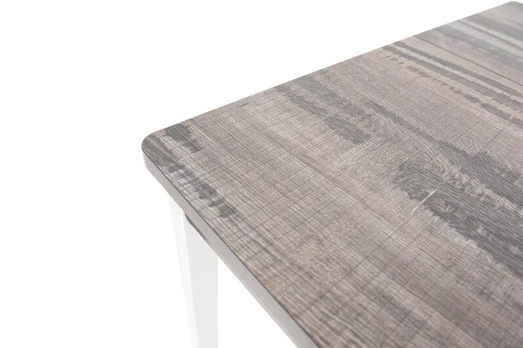Кухонный стол раскладной Гамбург исп. 2, Пластик (Дерево темное, опоры хром) в Магадане - изображение 2